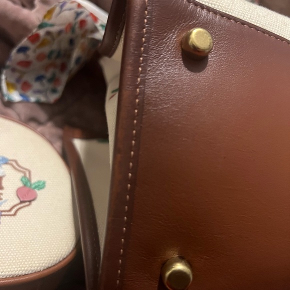 Coach Field Tote Floral w/ Matching Coach Floral Purse, Coach Scarf, & Charm - Picture 5 of 16